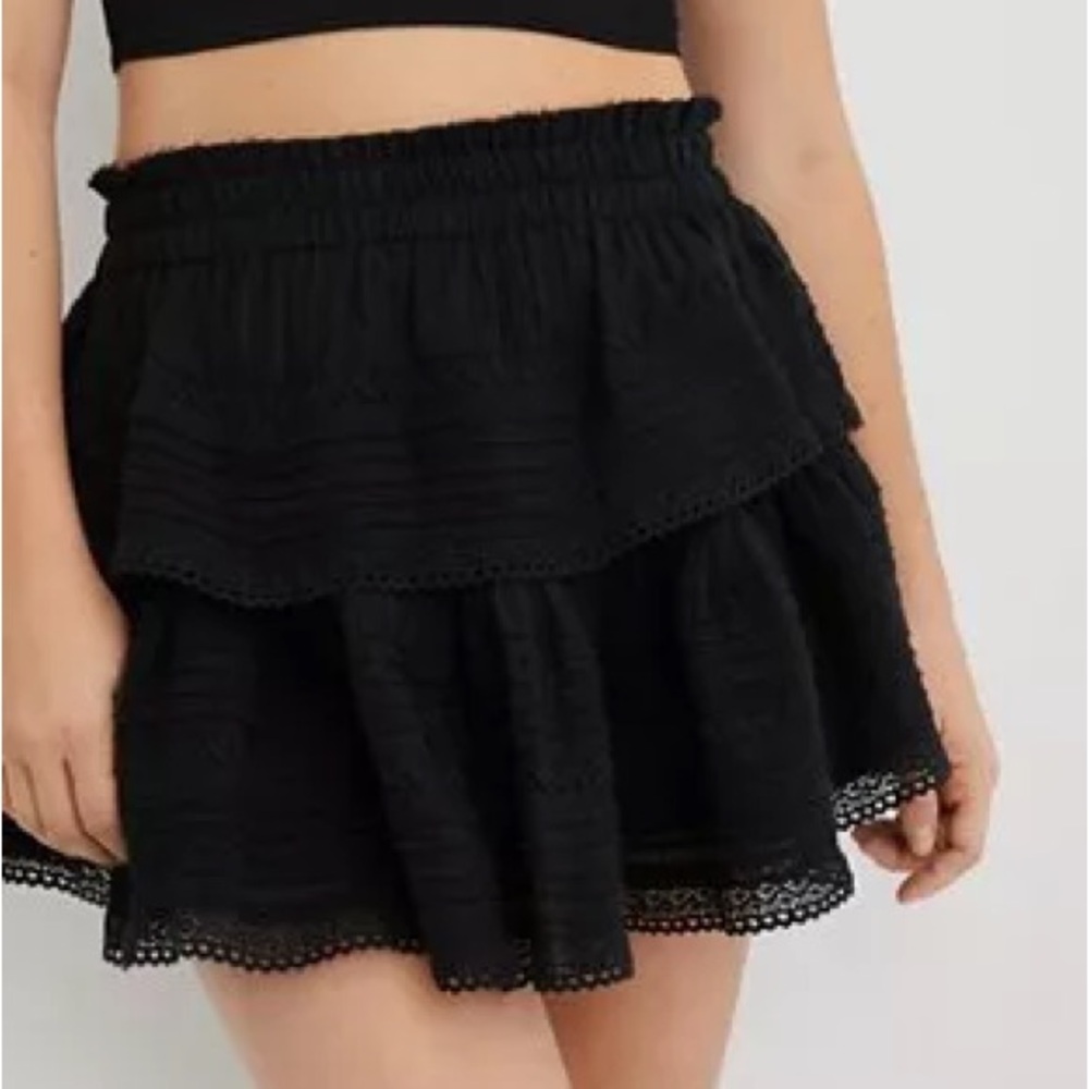 Aerie Rock n Ruffle Mini Skirt